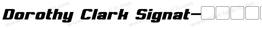 Dorothy Clark Signat字体转换